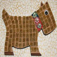 Wooden Dog Mosaic